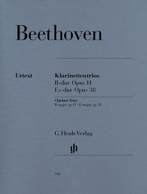 Beethoven - Trios Op. 11 in Bb Major & Op. 38 in Eb Major - Clarinet/Violin/Cello/Piano Trio Parts Henle HN342