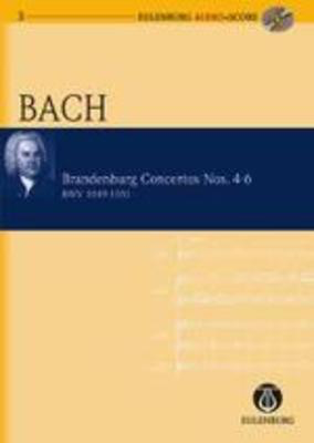 Brandenburg Concertos 4-6 Study Score with CD