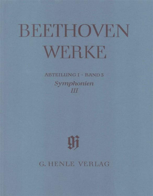 Beethoven Symphonies Volume 3 No 5 and 6 Full Score - Henle
