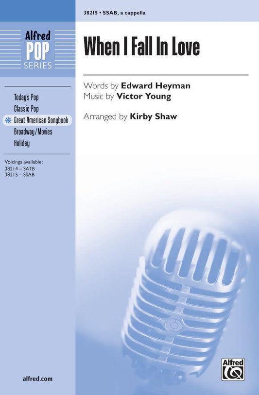 When I Fall in Love Choral Sheet Music for A Cappella Women's Voices