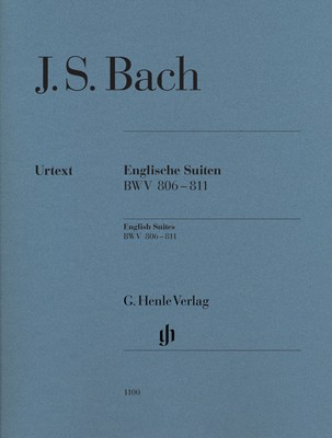 English Suites BWV 806-811 Piano Sheet Music No Fingering