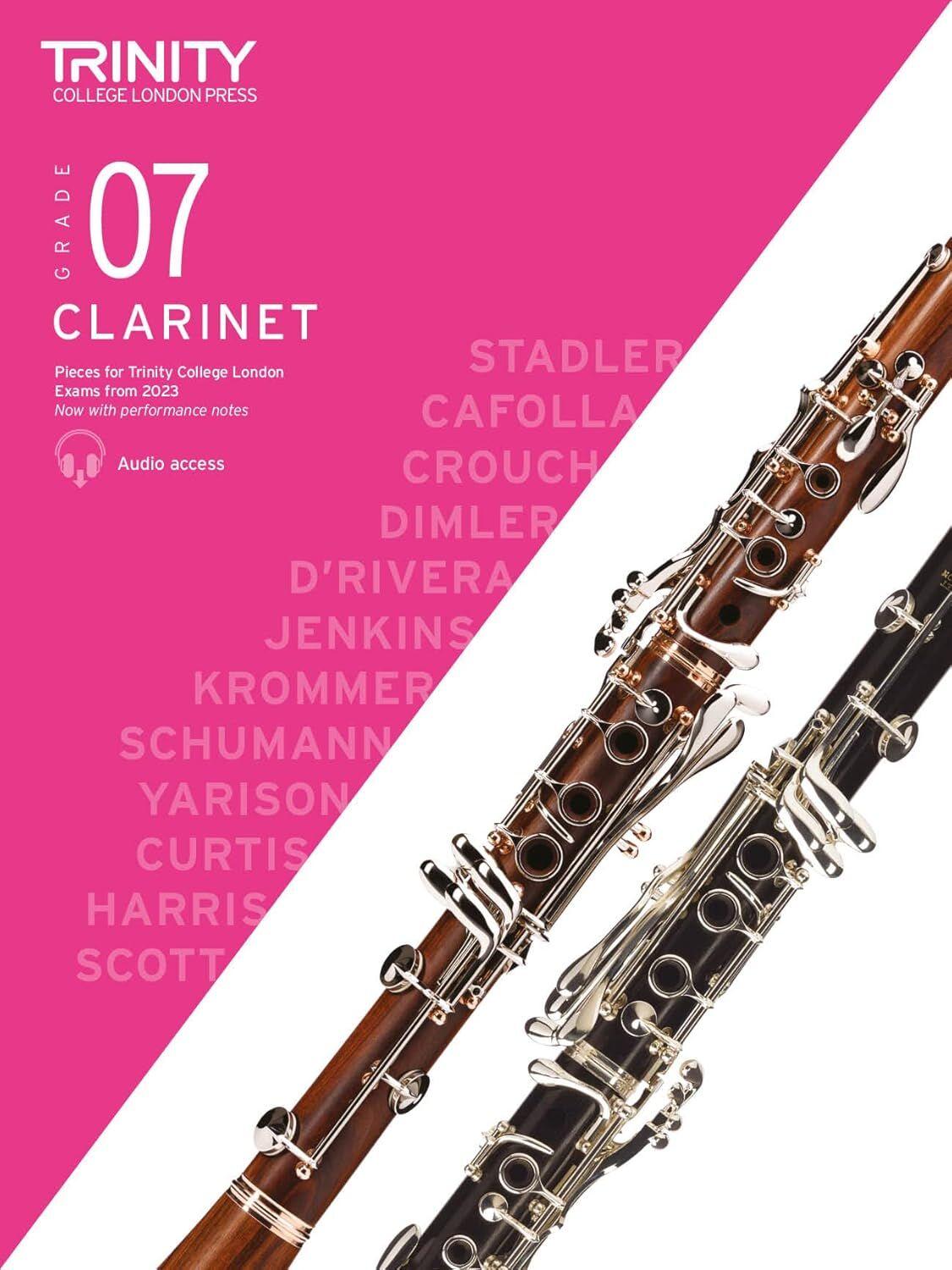 Trinity Clarinet Exam Pieces 2023 Grade 7 Sc/Pt