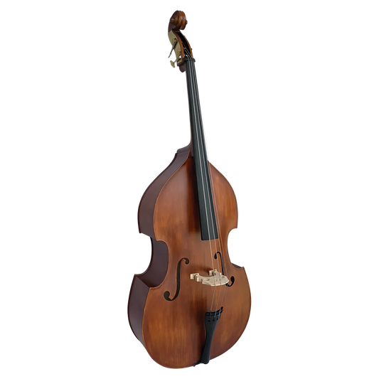 Vivo VIBSS1-24 Encore 1/2 Double Bass Solid Spruce & Maple w/ Padded Bag Antique Finish