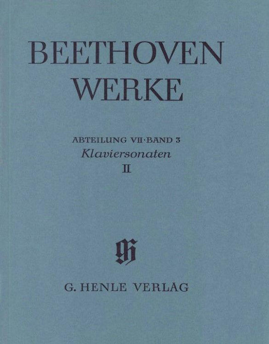 Beethoven Piano Sonatas Volume 2 Full Score - Henle Edition