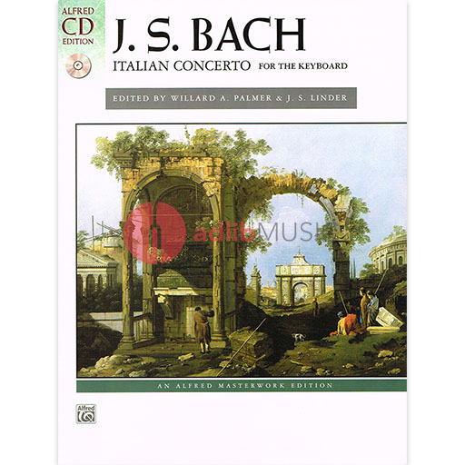Bach Italian Concerto Book/CD - Piano Solo Works by J S Bach - Alfred Edition