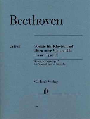 Beethoven - Sonata in F Major Op. 17 - Piano/French Horn or Cello Urtext Edition Henle HN498