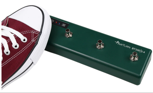 AirTurn BT500S-4 Bluetooth Foot Switch Controller for MIDI and DAWs