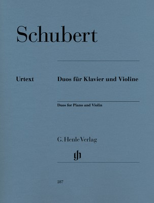 Schubert Duos for Piano and Violin Urtext Edition