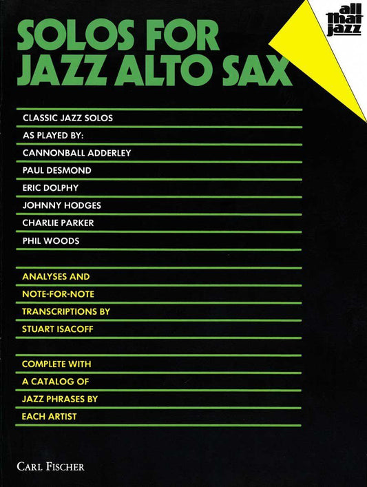 All That Jazz Solos for Alto Saxophone Sheet Music