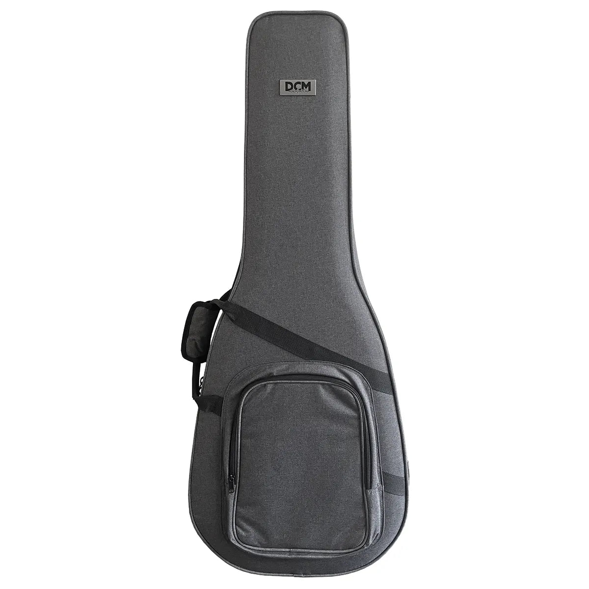 DCM Premium Lightweight Polyfoam Dreadnought Guitar Case Grey with Velvet Interior and Shoulder Straps