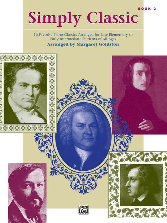 Simply Classic Book 2 Piano Sheet Music for Elementary to Early Intermediate Level