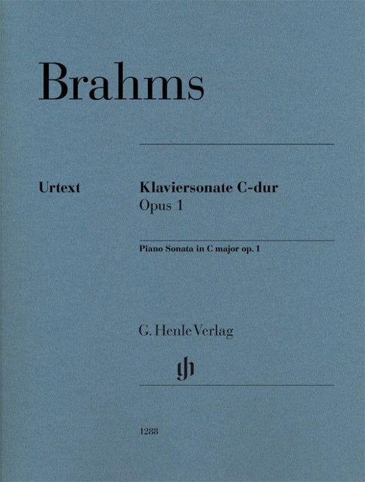 Brahms Piano Sonata in C Major Op 1 Sheet Music for Piano Solo by Ed Eich, Katrin Henle
