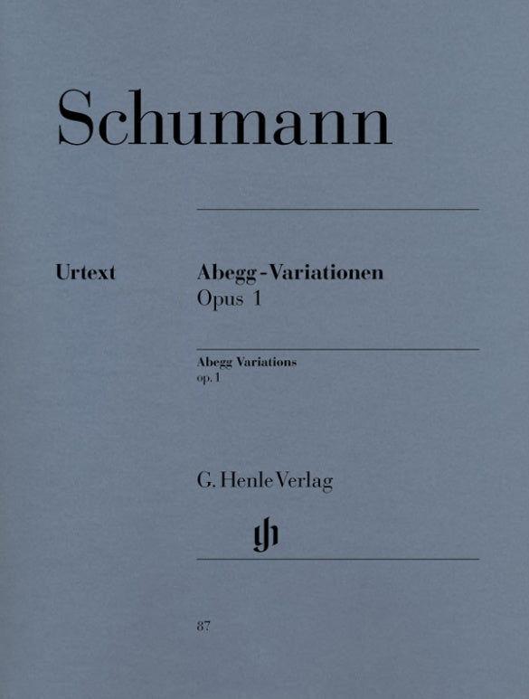 Abegg Variations Fmaj Op 1 Piano Solo Sheet Music by Schumann Henle HN87
