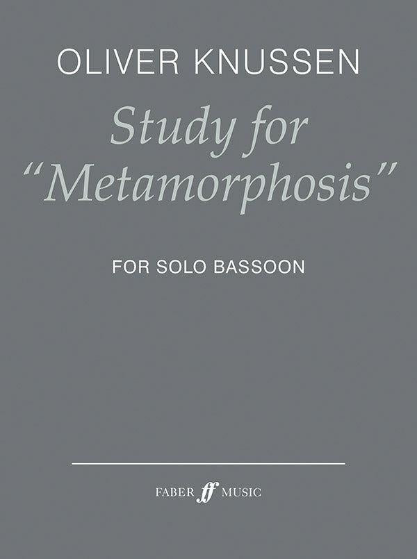 Study for Metamorphosis for Solo Bassoon by Oliver Knussen