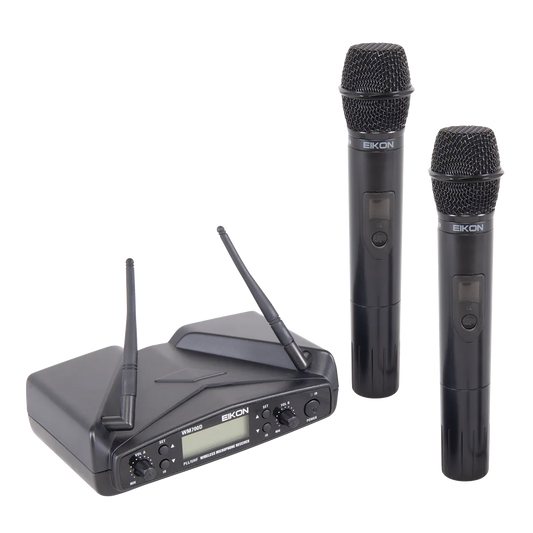 Eikon WM700DMA Dual Channel UHF Wireless Handheld Microphone System 516-562Mhz