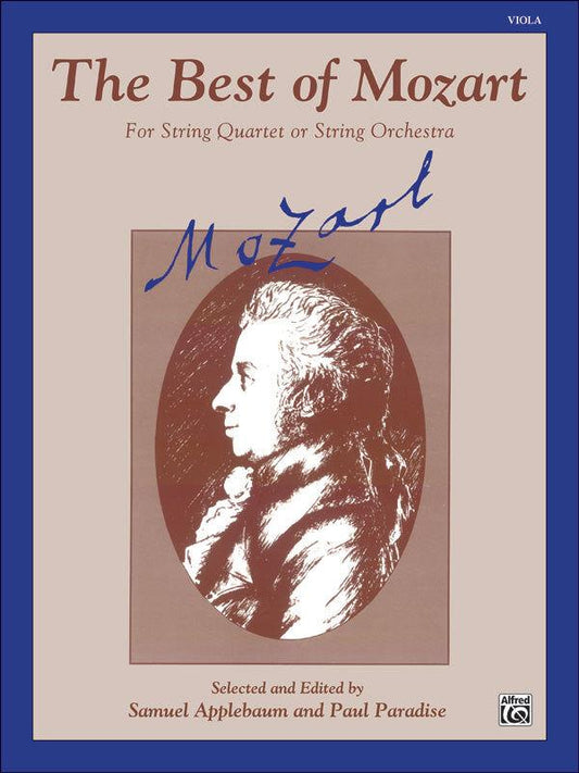 Best of Mozart Viola Sheet Music Ed. Applebaum/Paradis