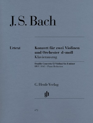 Bach Double Concerto in D minor BWV 1043 Violin Duet/Piano Henle HN672