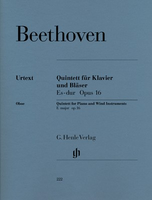 Quintet in E Flat Major Op 16 Sheet Music for Piano & Winds