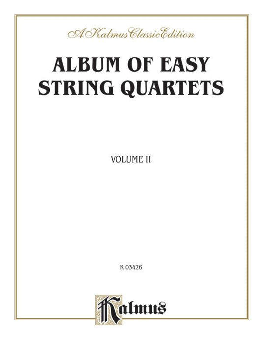 Album of Easy String Quartets Volume II - Chamber Sheet Music