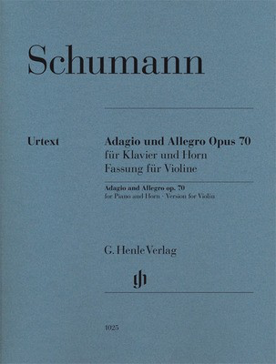 Adagio and Allegro Op 70 for Piano and Horn, Alternative Violin Part Available