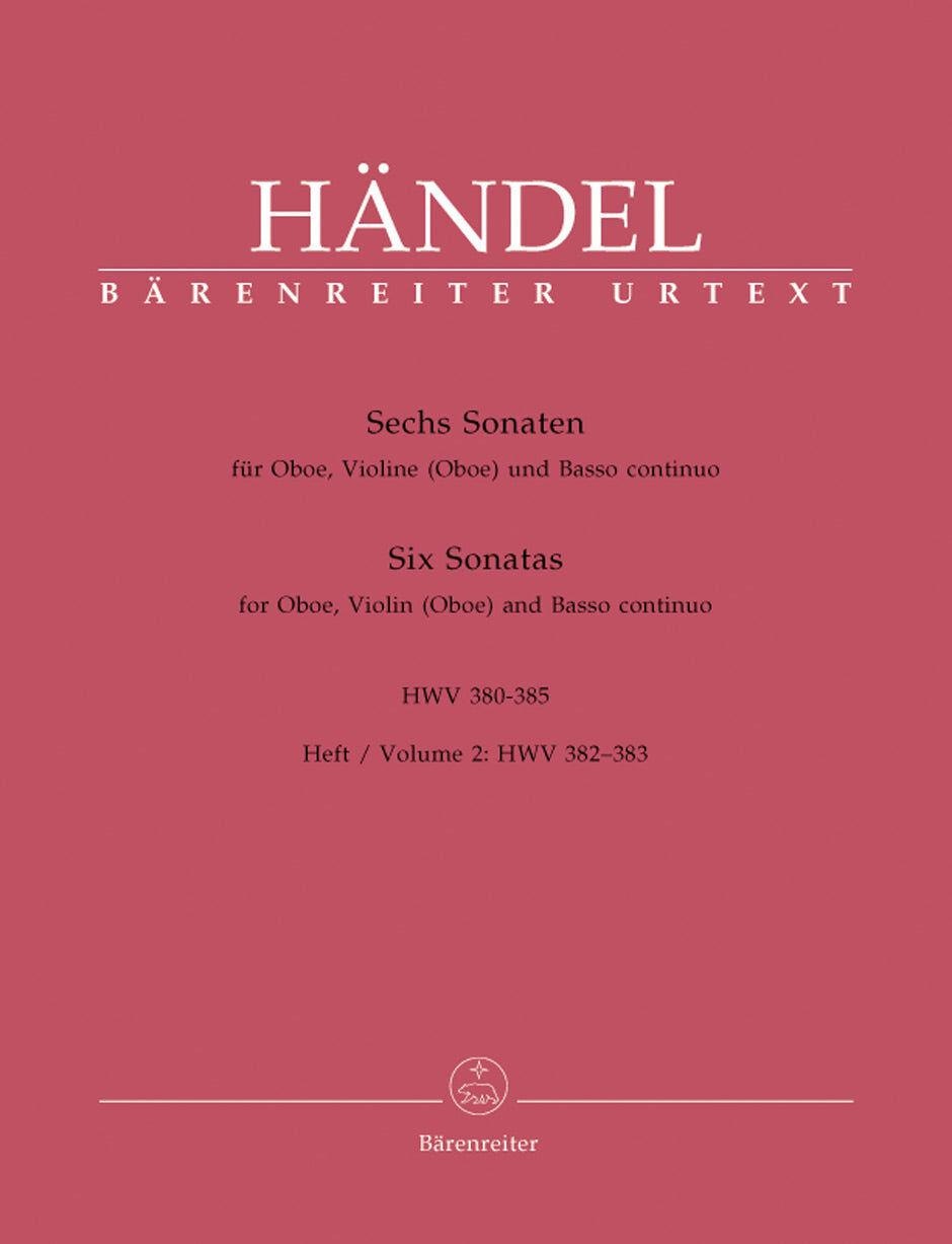 Handel 6 Sonatas for Oboe and Continuo, Book 2