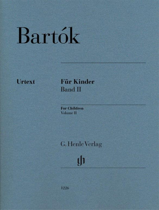 Bartok For Children Volume II Piano Sheet Music