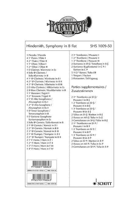 Symphony in Bb for Concert Band - Set of Parts