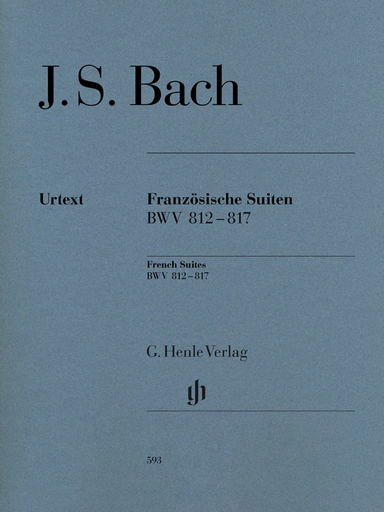 Bach - French Suites BWV812-817 - Piano Sheet Music Edited by Scheideler Henle HN593