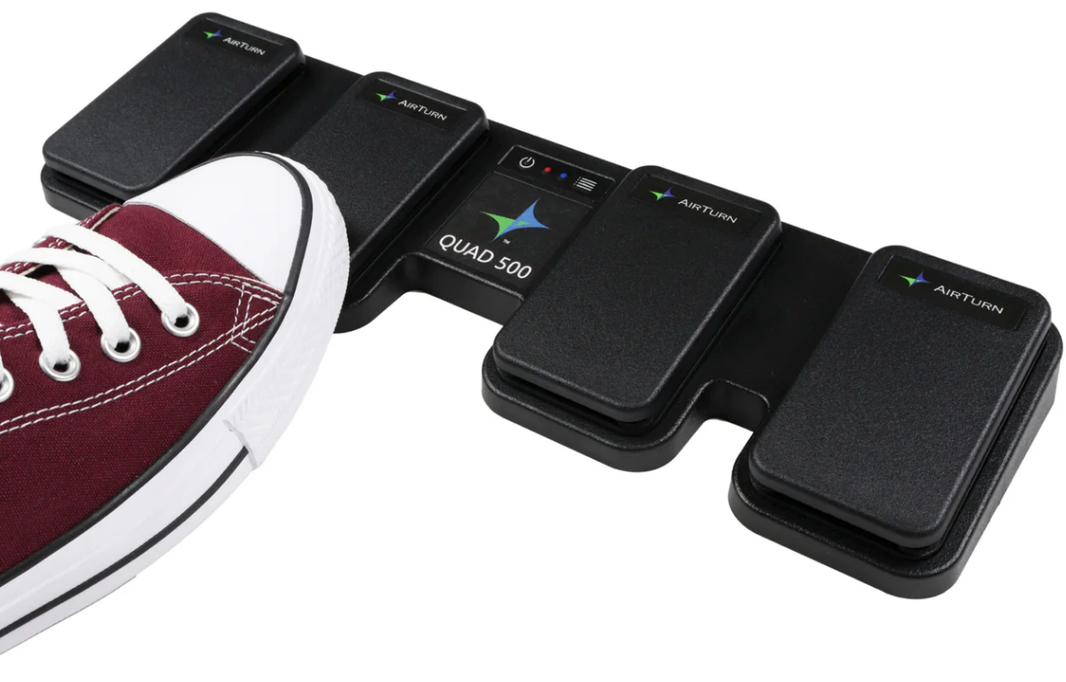 AirTurn Quad 500 Wireless Foot Switch with Four Programmable Pedals