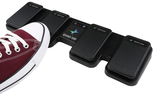 AirTurn Quad 500 Wireless Foot Switch with Four Programmable Pedals