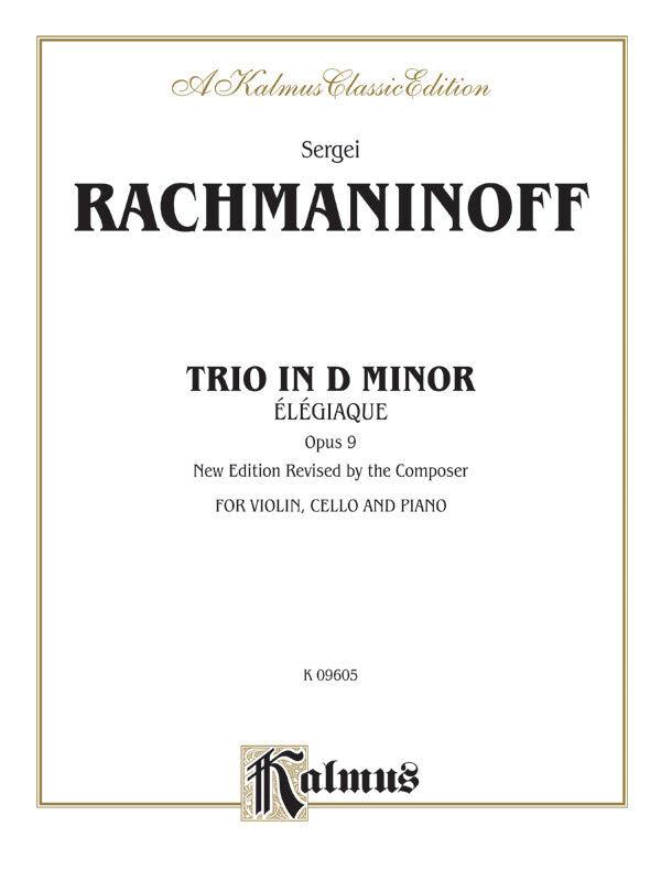 Trio Elegiaque OP 9 - Chamber Sheet Music