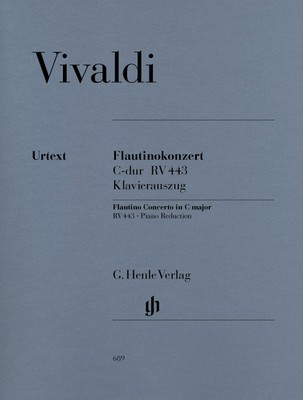 Vivaldi - Concerto C Major RV443 for Piccolo with Piano Accompaniment Henle HN689