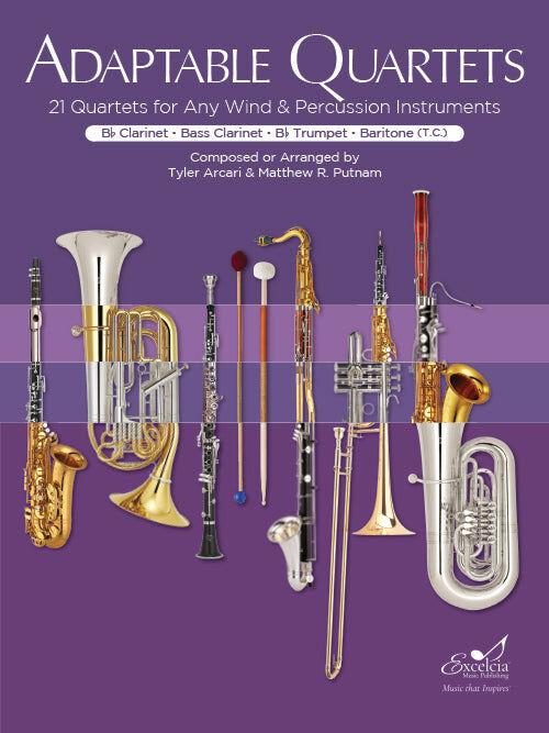 Adaptable Quartets for Winds - Clarinet and Trumpet Chamber Sheet Music