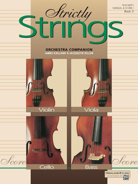 Strictly Strings Book 3 Conductor's Score - Violin Sheet Music for Advanced Middle/High School Orchestra