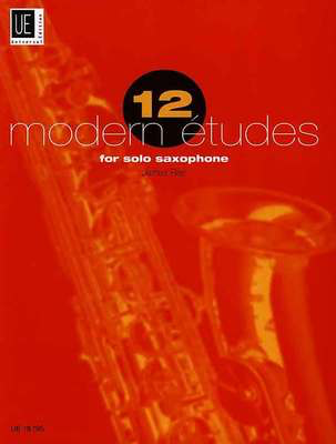 12 Modern Etudes for Solo Saxophone by James Rae - Saxophone Sheet Music