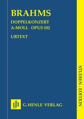 Double Concerto in A minor Op 102 Study Score