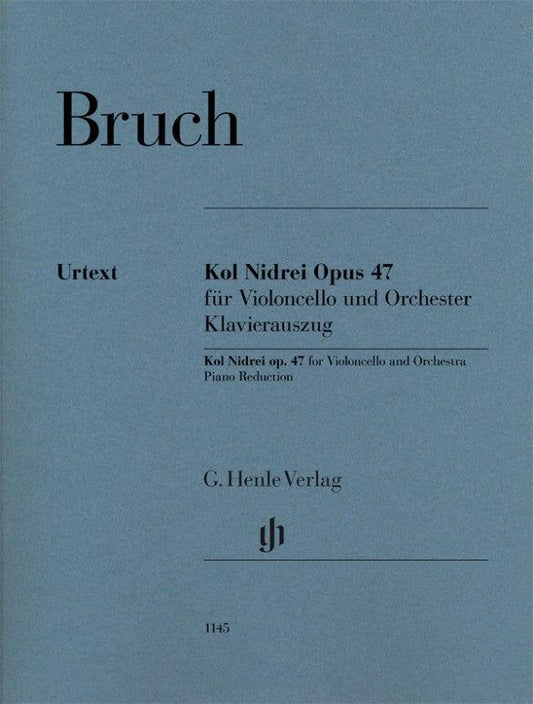 Bruch - Kol Nidrei Op. 47 for Cello & Piano Accompaniment, Henle HN1145