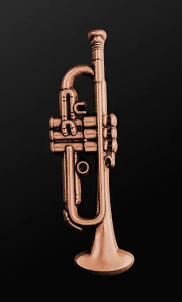 Musician Trumpet Pin in Copper
