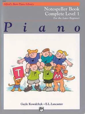 ABPL Notespeller Book Complete 1 for Piano Note and Interval Naming Skills