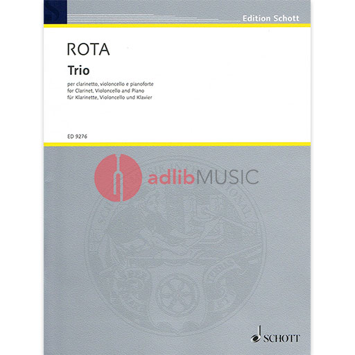 Rota Trio for Clarinet, Cello and Piano - Chamber Sheet Music