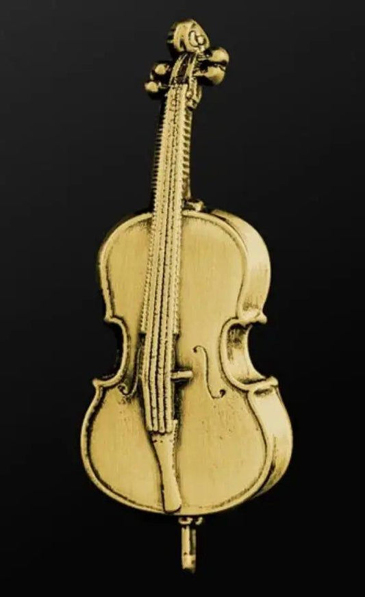 Musician Designer Cello Gold Pin