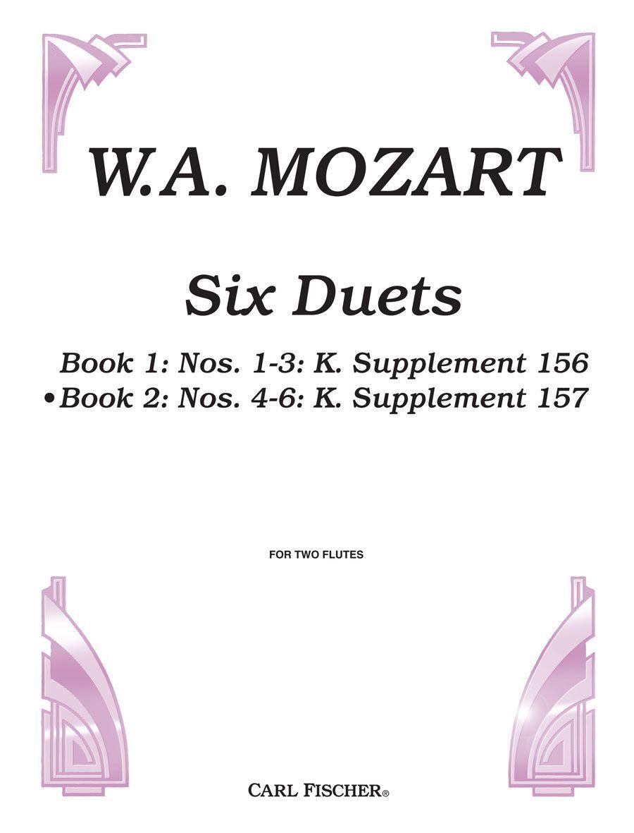 Six Duets No. 4-6 for Flute by Mozart - Carl Fischer CU157