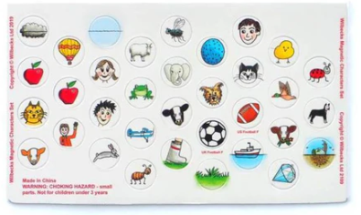 Wilbecks Round Character Music Note Magnets for Classroom Learning