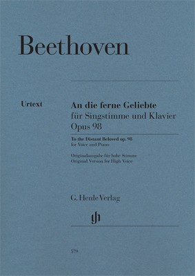 An die ferne Geliebte Op 98 High Voice and Piano - Vocal Sheet Music