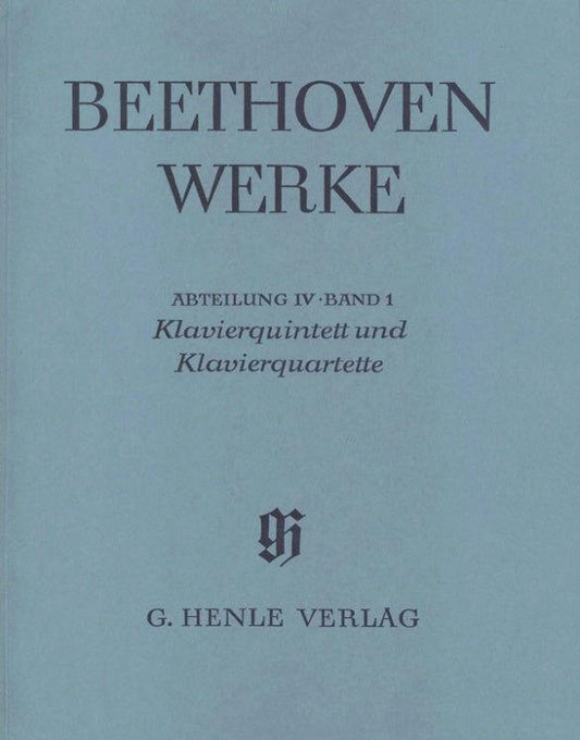 Piano Quintet and Piano Quartets Full Score - Beethoven Ludwig van - Henle