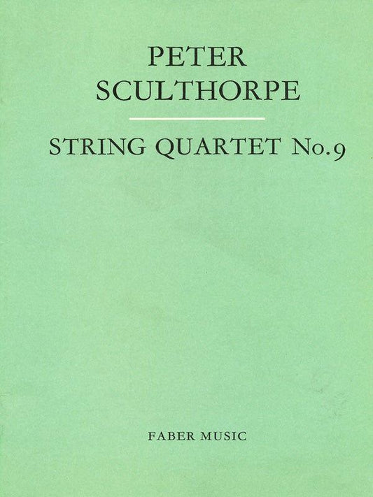 String Quartet No. 9 Study Score - Faber 0571505481
