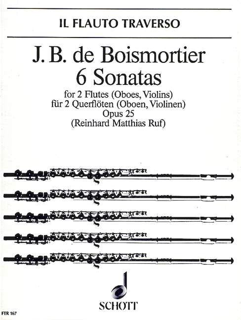 6 Sonatas Op 25 for 2 Flutes - Flute Sheet Music