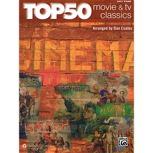 Top 50 Movie & TV Classics Easy Piano Sheet Music Collection
