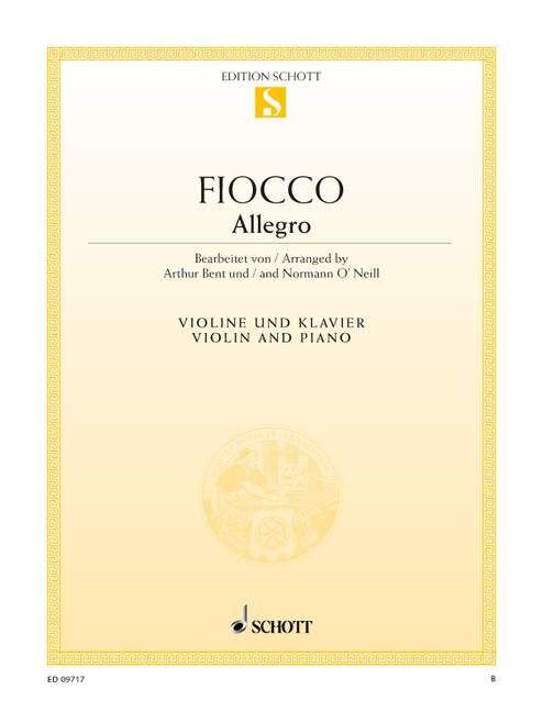 Allegro for Violin and Piano Sheet Music