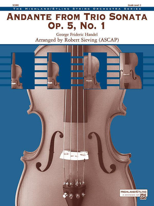 Andante from Trio Sonata Op 5 No 1 for String Orchestra